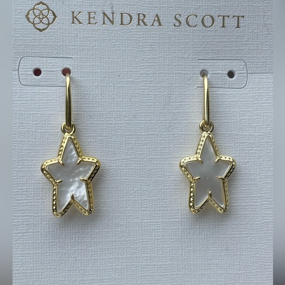 Kendra Scott Jewelry - NWT- Kendra Scott Ada Mother of Pearl Star Drop Earrings